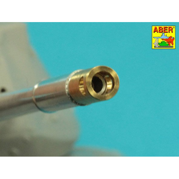 90 mm M-36 tank barrel cyrindrical Muzzle Brake without mantlet cover for U.S. M47 Patton 1/35 ABER 35 L-284