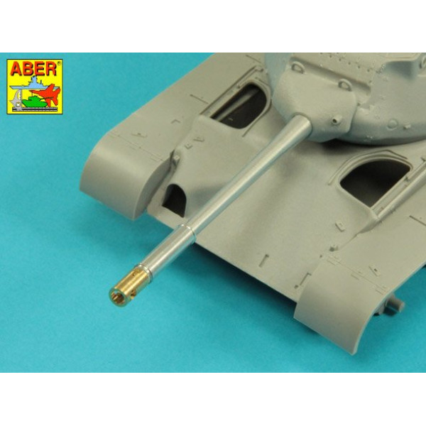 90 mm M-36 tank barrel cyrindrical Muzzle Brake without mantlet cover for U.S. M47 Patton 1/35 ABER 35 L-284