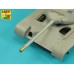 90 mm M-36 tank barrel cyrindrical Muzzle Brake without mantlet cover for U.S. M47 Patton 1/35 ABER 35 L-284