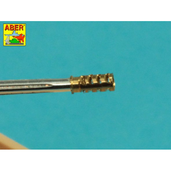 25mm M242 Bushmaste rribbed chain gun barrel & 7,62mm M240 machine gun barrel used on late M2A3 Bradley or LAV-25 1/35 ABER 35 L-292