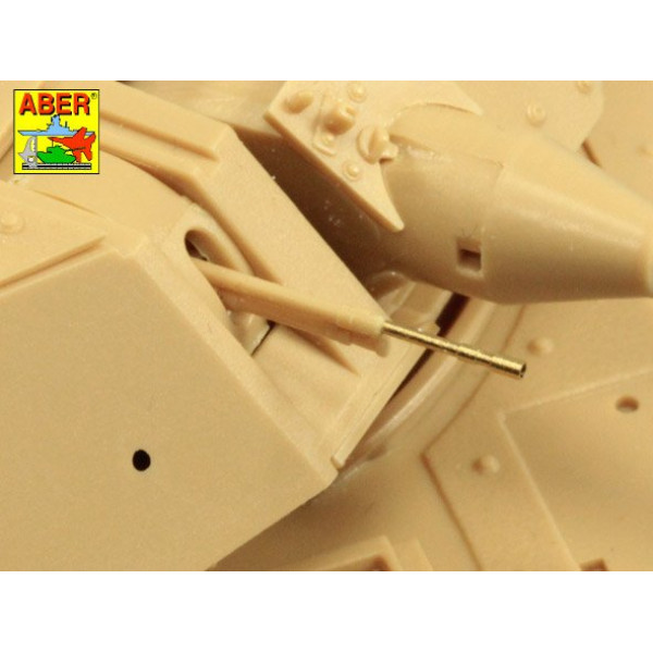 25mm M242 Bushmaste rribbed chain gun barrel & 7,62mm M240 machine gun barrel used on late M2A3 Bradley or LAV-25 1/35 ABER 35 L-292