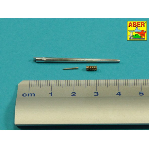 25mm M242 Bushmaste rribbed chain gun barrel & 7,62mm M240 machine gun barrel used on late M2A3 Bradley or LAV-25 1/35 ABER 35 L-292