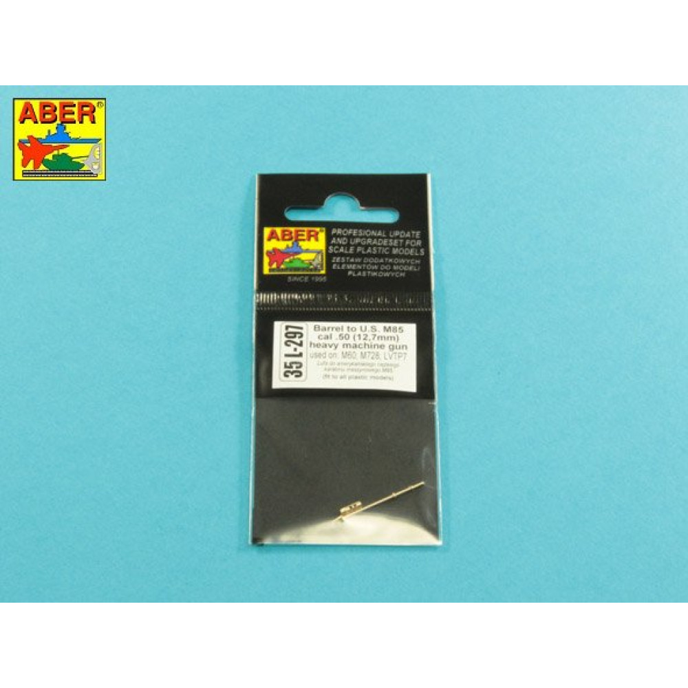 Barrel to U.S. M85 cal .50 heavy machine gun used on M60, M728, LVTP7 1/35 ABER 35 L-297