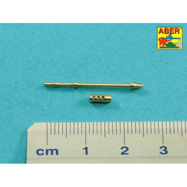 Barrel to U.S. M85 cal .50 heavy machine gun used on M60, M728, LVTP7 1/35 ABER 35 L-297