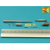Armament for Soviet SU-122-54: 1x122 mm D-49 gun barrel, 1x14,5 mm KPVT 1/35 ABER 35 L-298
