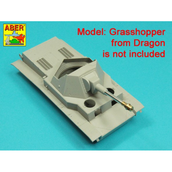 leFH 18/1 (Sf) 10,5 cm L/28 Barrel used on: Pz.Sfl.IVb (Sd.Kfz. 165/1 Ausf.A) or Heuschrecke IVb Grasshopper"  1/35 ABER 35 L-315