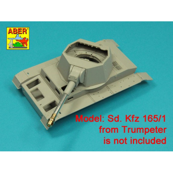 leFH 18/1 (Sf) 10,5 cm L/28 Barrel used on: Pz.Sfl.IVb (Sd.Kfz. 165/1 Ausf.A) or Heuschrecke IVb Grasshopper"  1/35 ABER 35 L-315