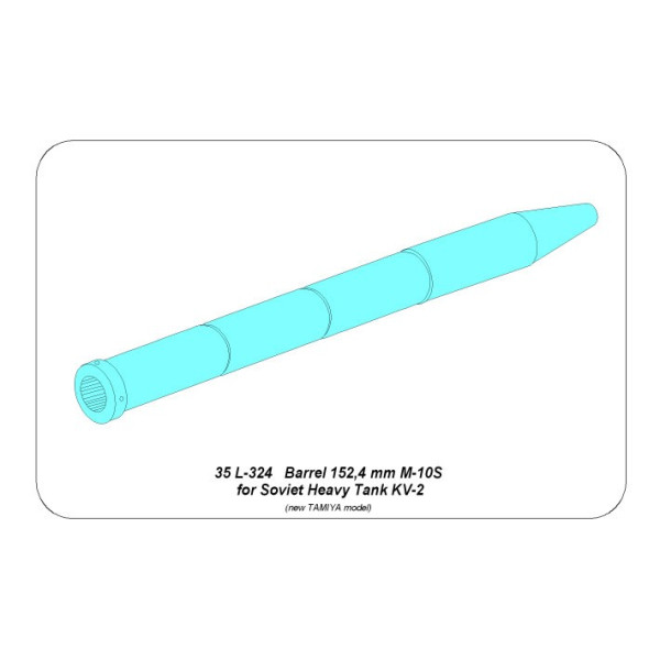 152,4mm Soviet M-10S barrel for KV-2 1/35 ABER 35 L-324