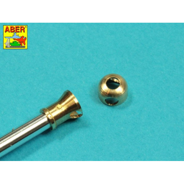 76,2 mm Ordinance Q.F. 3-in. 17 PDR. Mk. II barrel with muzzle brake for A34 COMET 1/35 ABER 35 L-332