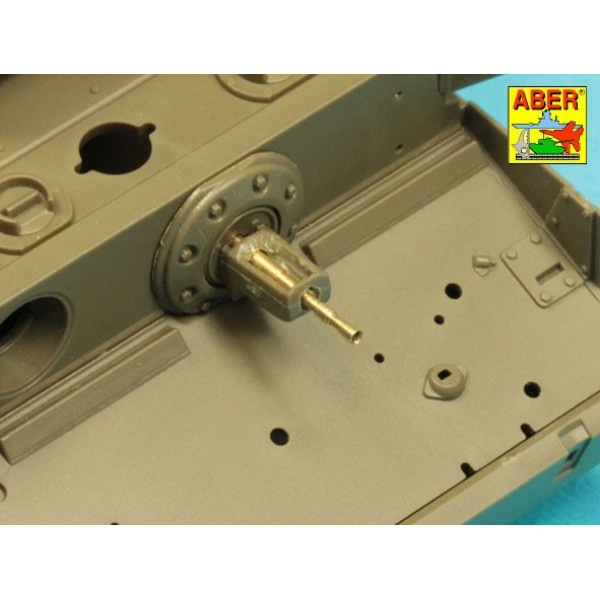 76,2 mm Ordinance Q.F. 3-in. 17 PDR. Mk. II barrel with muzzle brake for A34 COMET 1/35 ABER 35 L-332