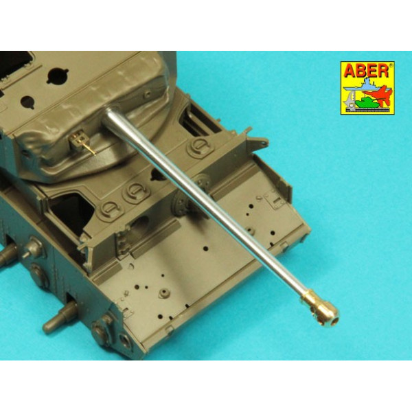 76,2 mm Ordinance Q.F. 3-in. 17 PDR. Mk. II barrel with muzzle brake for A34 COMET 1/35 ABER 35 L-332