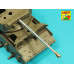 76,2 mm Ordinance Q.F. 3-in. 17 PDR. Mk. II barrel with muzzle brake for A34 COMET 1/35 ABER 35 L-332