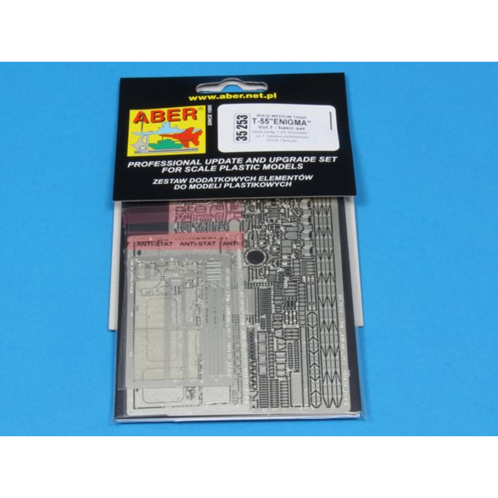 Photo-etched Iraqi Medium Tank T-55 ''ENIGMA'' - vol.1 - basic set 1/35 ABER 35253