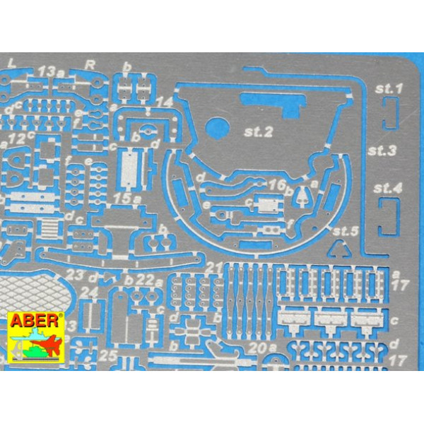 Photo-etched Iraqi Medium Tank T-55 ''ENIGMA'' - vol.1 - basic set 1/35 ABER 35253