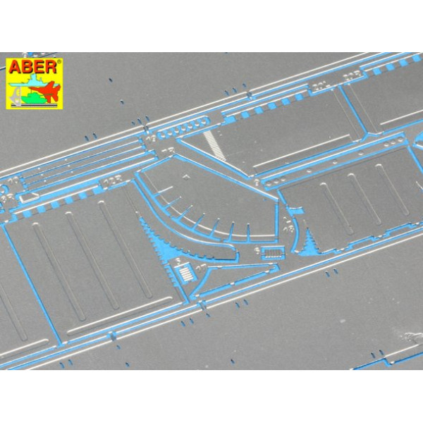Photo-etched Iraqi Medium Tank T-55 ''ENIGMA'' - vol. 2 - fenders  1/35 ABER 35254