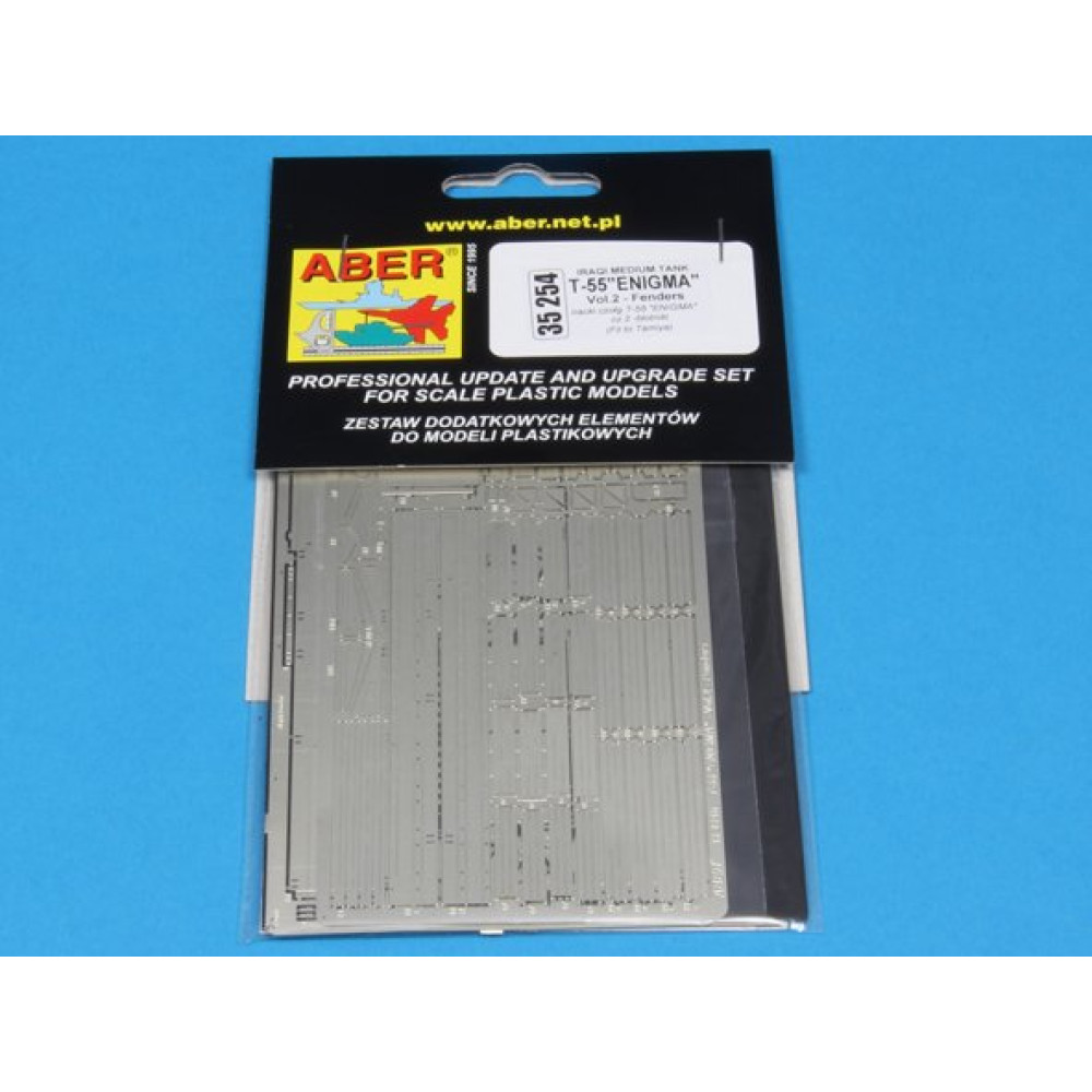 Photo-etched Iraqi Medium Tank T-55 ''ENIGMA'' - vol. 2 - fenders  1/35 ABER 35254