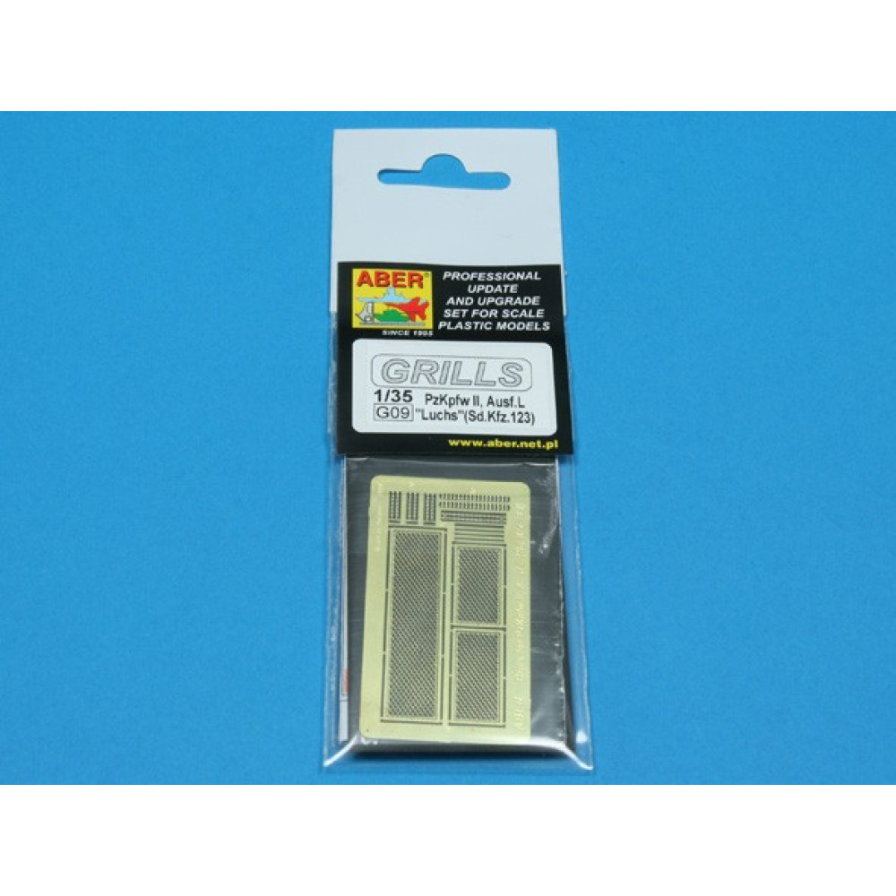 Grilles for german tank Pz.Kpfw. II, Ausf.L ''Luchs'' (SD.Kfz.123) 1/35 ABER 35 G09