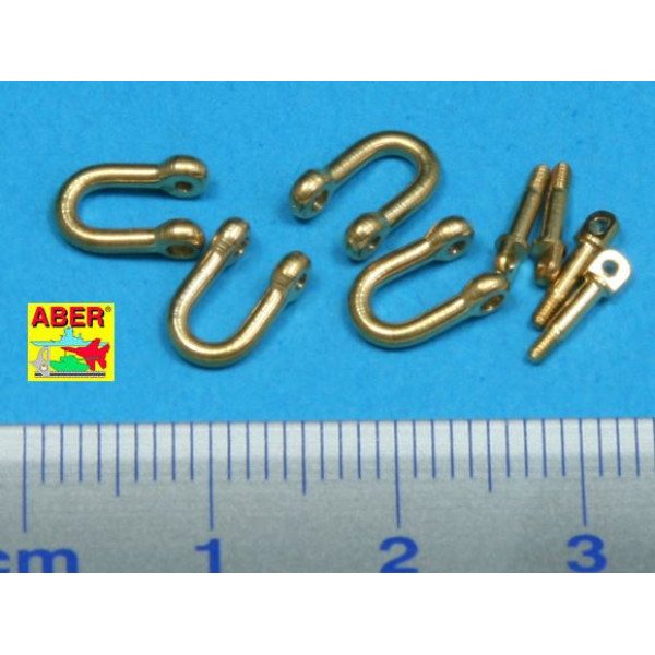 Late model Shackle for Pz.Kpfw.VI Tiger Ausf.B x 4pcs 1/35 ABER R-13