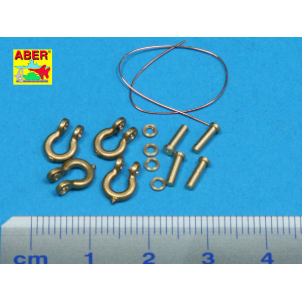 Shackle for russian tanks KV-1, KV-2 and JS-2 - 4 pcs. 1/35 ABER R-18