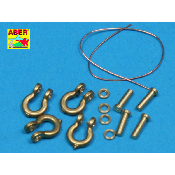 Shackle for russian tanks KV-1, KV-2 and JS-2 - 4 pcs. 1/35 ABER R-18