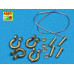 Shackle for russian tanks KV-1, KV-2 and JS-2 - 4 pcs. 1/35 ABER R-18