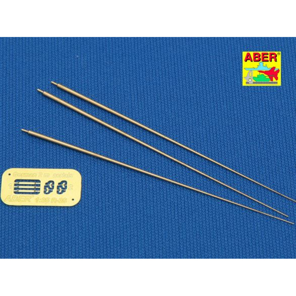 German 2m antenna rods (set of 3 pcs.) 1/35 ABER R-26