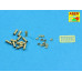 Smoke Discharges for  Tanks like:T-64; T-72; T-80; T-90; BMP-3/3; 2S19 (12 pcs.) 1/35 ABER R-36