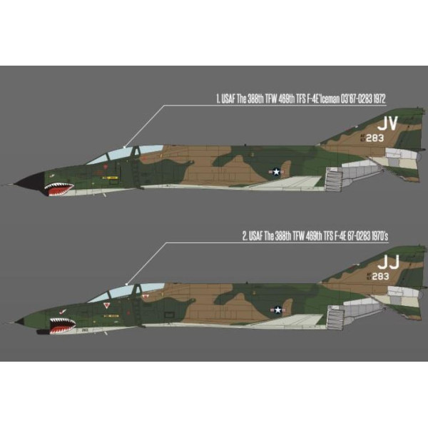 Phantom F-4E, Vietnam War  1/32  Academy 12133