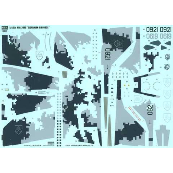 MiG-29AS "Slovak Air Force"  1/48 Academy 12227