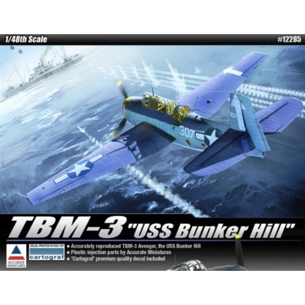 TBM-3 [USS Bunker Hill] 1/48 Academy  12285