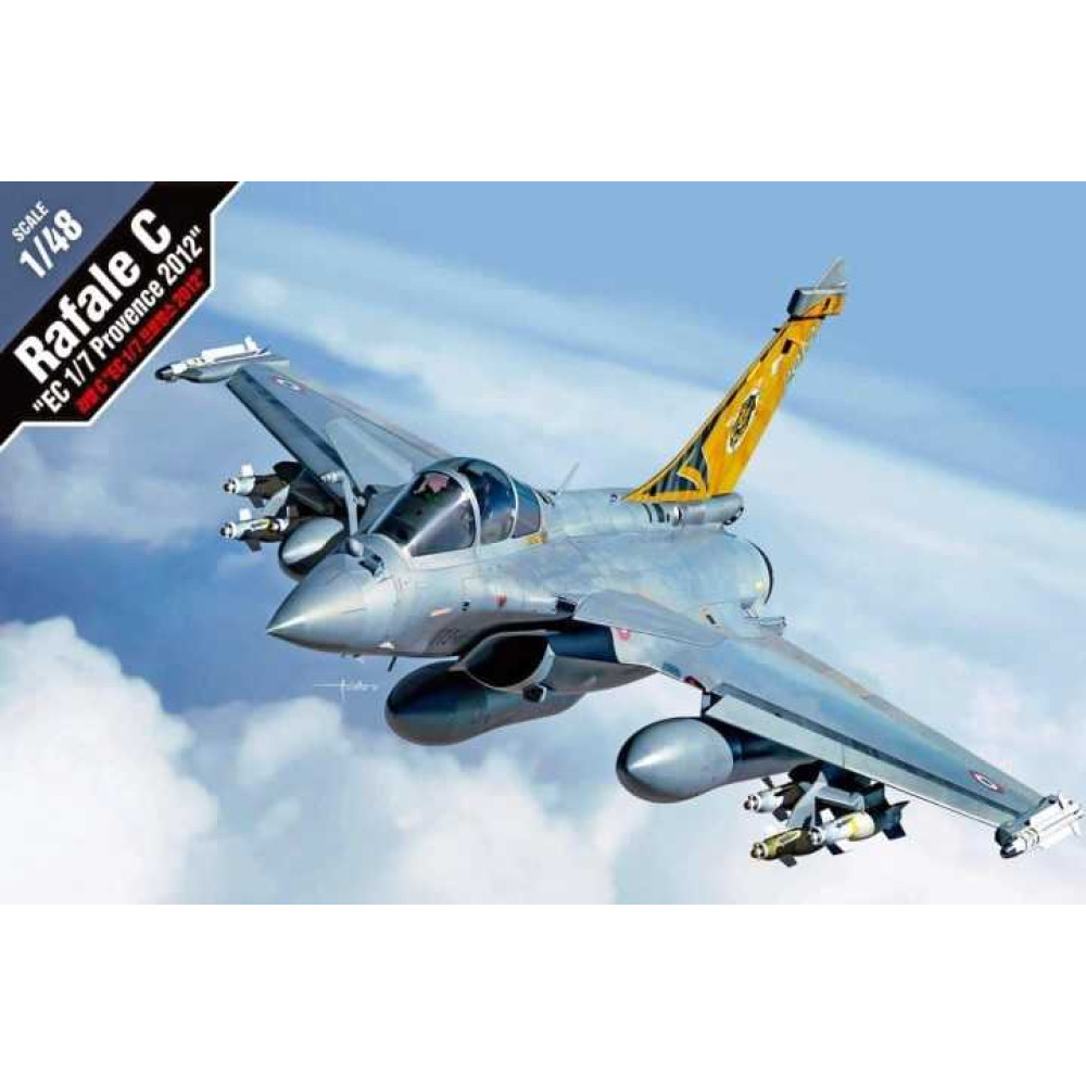 Dassault Rafale C `EC 1/7 Provence 2012' (Plastic model kit) 1/48 Academy 12346