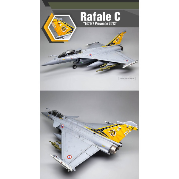 Dassault Rafale C `EC 1/7 Provence 2012' (Plastic model kit) 1/48 Academy 12346