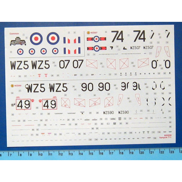 deHavilland Vampire T.11 / J-28C   1/72 Airfix   02058A