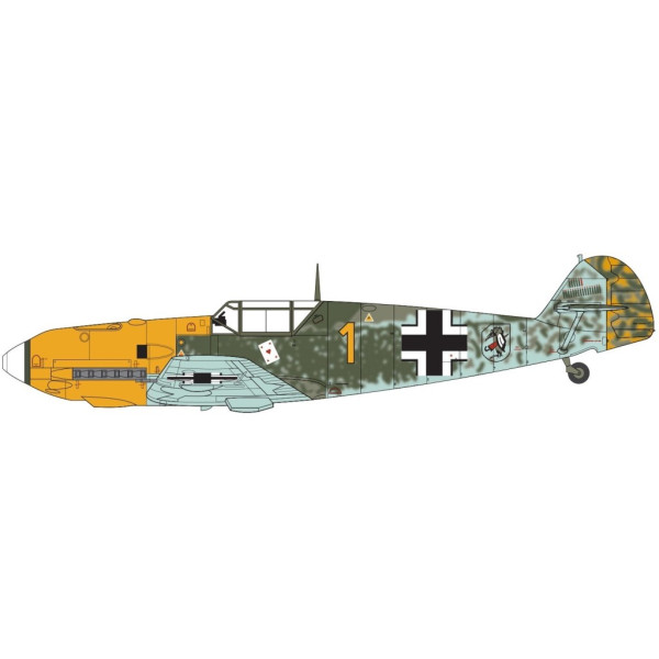 Messerschmitt Bf-109E-3 / E-4 німецький винищувач 1/48 Airfix 05120a