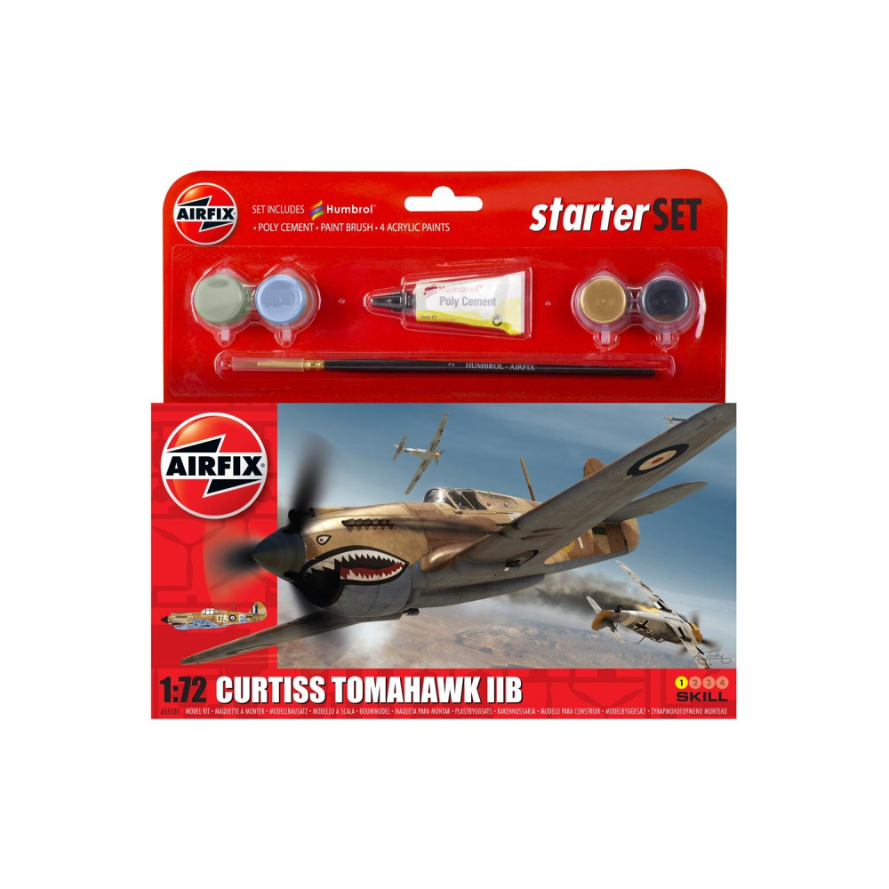 Curtiss Tomahawk IIB Starter Set 1/72 Airfix  55101