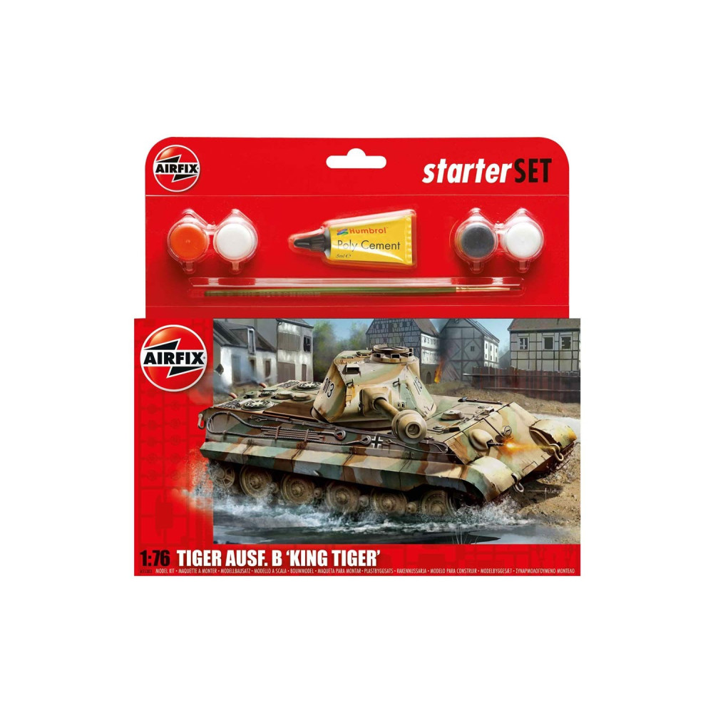 PZKW VI Ausf.B King Tiger Tank Starter Set 1/76 Airfix  55303