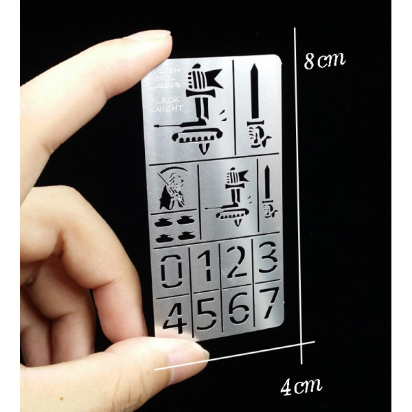WW2 German Dark Knight Military Airbrush Template Alexen Models AJ0016