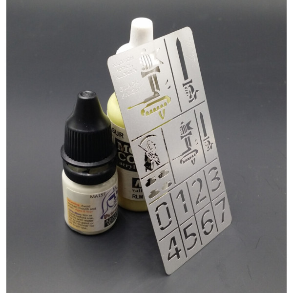 WW2 German Dark Knight Military Airbrush Template Alexen Models AJ0016