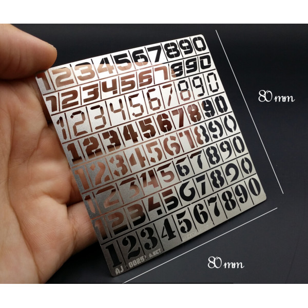 Stencil number option-A Alexen Models AJ0025