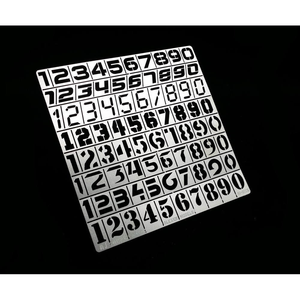 Stencil number option-A Alexen Models AJ0025