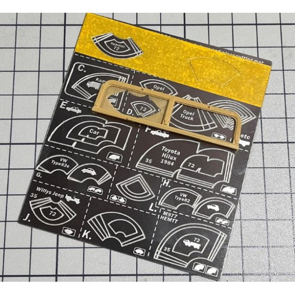 car windshield wiper Stencil 1/35 Alexen Models AJ0031