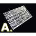 Alphabet Airbrush Template 1  Alexen Models AJ0045