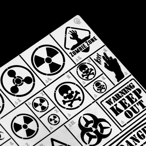 Doomsday Zombie War Biochemical Crisis Stencil 1/35 Alexen Models AJ0048