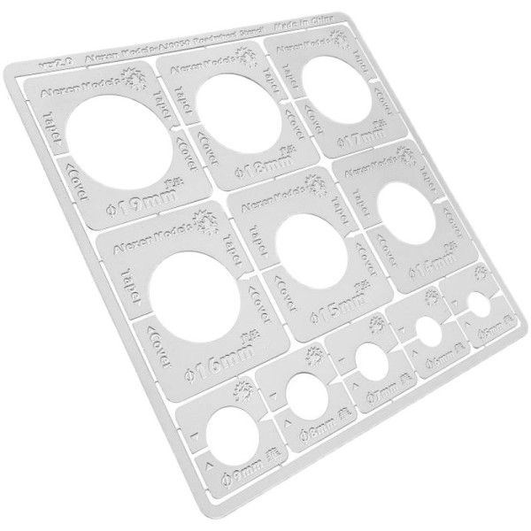 Adjustable stencil for rollers and wheels Alexen Models AJ0050