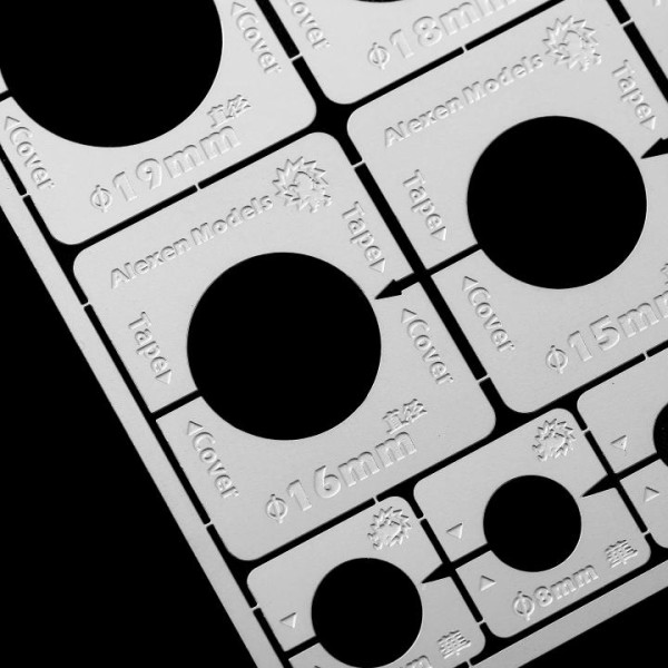 Adjustable stencil for rollers and wheels Alexen Models AJ0050