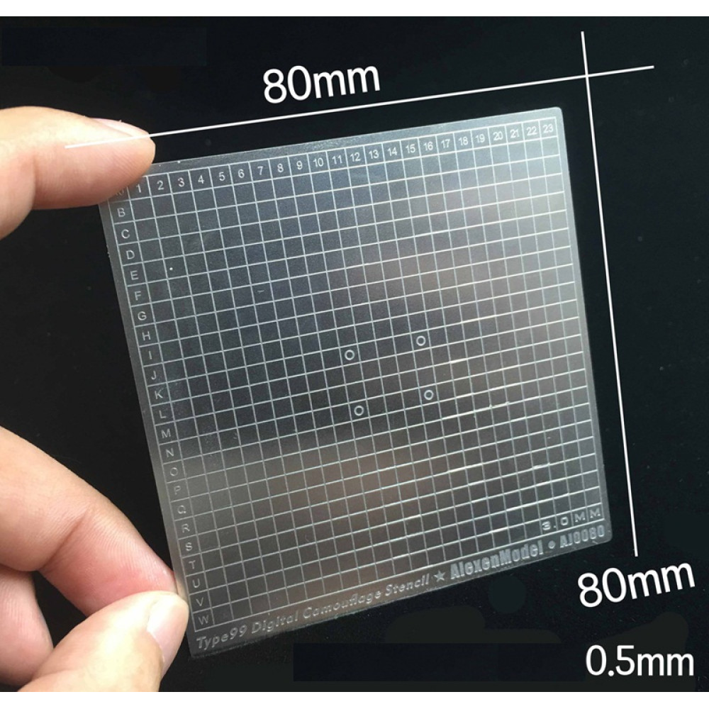 Digital Pixelated Camouflage Stencil  Alexen Models AJ0080