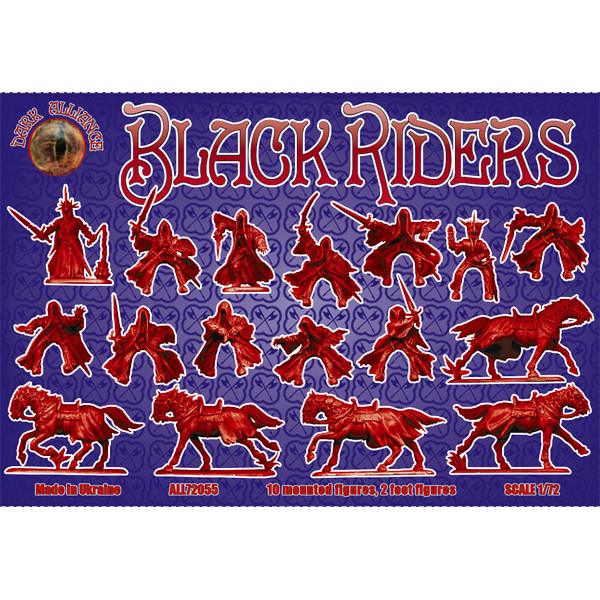 Black riders (10 mounted figures, 2 foat figures) 1/72 Alliance 72055