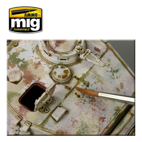 BROWN WASH FOR GERMAN DARK YELLOW  Ammo Mig 1000