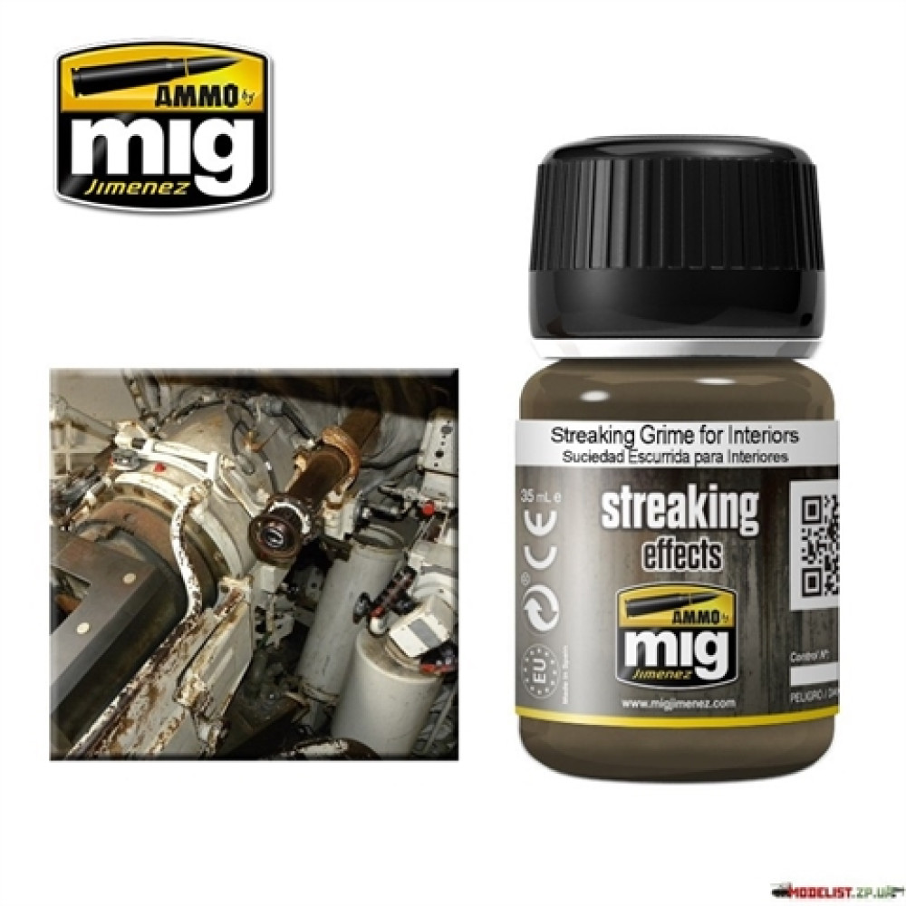 PLW Streaking grime for interiors Ammo Mig 1200