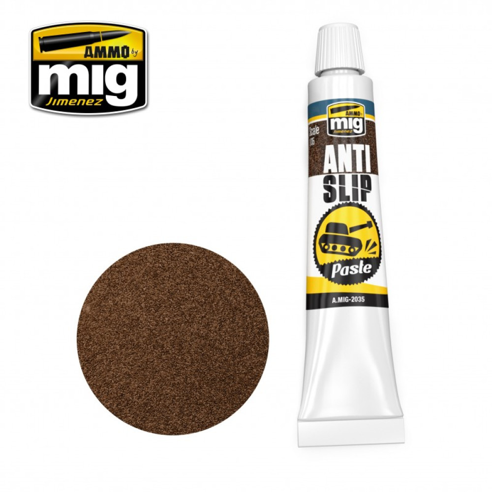 ANTI-SLIP PASTE - BROWN COLOR FOR 1/35 20 ml Ammo Mig AMIG2035